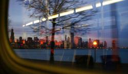 dearohdearlove:  highgradelove:  rekhless:  autotoxin:  if u get on the bus at the right time u get to see the city on fire   would kill to see this  i’m not really sure what city this is but driving into NYC at sunset is honestly the most beautiful