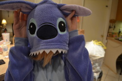 oct0pie:  I love my stitch onsie so much. I cant wait till next winter to wear it all the time&lt;3 