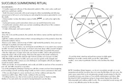 Succubus Summoning Ritual