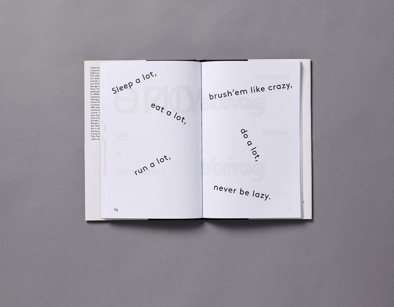 thedsgnblog:  Back and Forth book design by C100“Art Direction and Design of a