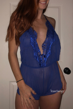 teaseswinger:  teaseswinger:  Pretty blue lingerie reblog 💙  What I should be donning tonight 😉    Beautiful, just fucking beautiful! 