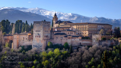 socialfoto:L'Alhambra et la Sierra Nevada by Bernard_Maziere #SocialFoto
