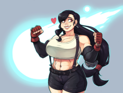 dansome0203:Colored a Tifa doodle I did! Thanksforlooking!