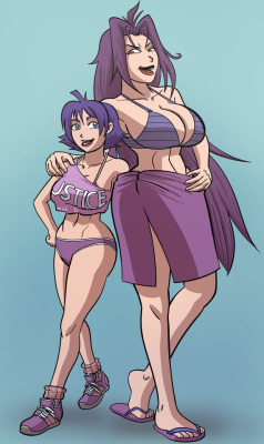 lightfootadv:  The Purple Princesses. It’s too bad Amelia and Naga never really meet in Slayers.  That might have made more sense to have included that in the newer Slayers series instead of introducing new characters. I just wonder how they’d interact