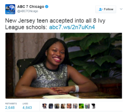 black-to-the-bones: Her name is    Ifeoma White-Thorpe. DON’T CALL HER NEW JERSEY TEEN.  How hard is it to say her name? I don&rsquo;t be clicking them links anyway, so you might as well say her name. If I am intrigued enough to wanna know more Ima