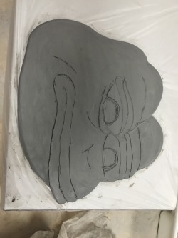 bar-benlow:  I made Pepe for my art II final