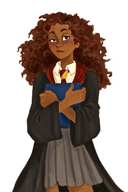 quinnasaurus-creations:Little Hermione line-less art based off of Burdge’s Hermione (because I think she has the best design for her) 