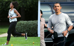 thehealthylifechange:  naturallyhealthy:  “Barack and I work out every day,” she [said]. “I usually get to the gym before he does. But he is usually there either in the middle of my workout or right at the end. And we’re watching `SportsCenter’