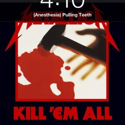 Who doesn&rsquo;t love a 4am bass solo. #metallica #killemall #anesthesia #pullingteeth #ripcliff