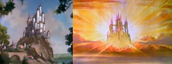 feministsupernatural:  dancefloorhandjobs:  skunkandburningtires:  Every Disney castle from Snow White to Frozen.    There’s more diversity in the castles than in the people. 