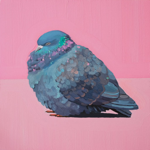 leahgardner-art:This is someone’s pet pigeon and his name is Kevin 🥹