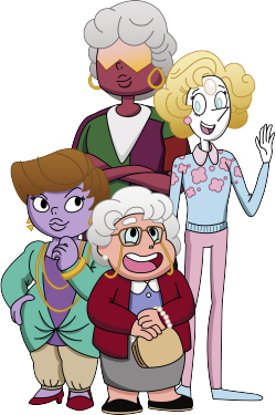 graphix-guy:   “Thank you for being a gem…” This is apparently what i’m doing with my life, drawing Steven Universe and Golden Girls crossovers … and i’m LOVING it :D On a related note, today is the 30th anniversary of the golden girls’s