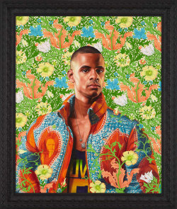 asylum-art:Kehinde Wiley  FacebookFor most of Kehinde Wiley’s very successful career, he has created large, vibrant, highly patterned paintings of young African American men wearing the latest in hip hop street fashion. The theatrical poses and objects
