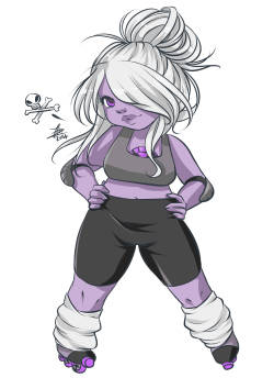 chiichanny:  i think Amethyst would be an awesome roller-blader  yes yes yes! &lt;3 &lt;3 &lt;3 &lt;3