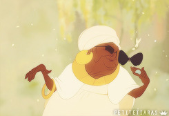 petitetiaras:  Whenever Tiana and Naveen visit Mama Odie in the bayou, their butterfly