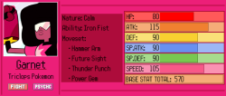 bigfatbeckoningcat:  grass-skirt:  Gem Pokemon Info Cards, containing species, type, nature, ability, moves, and base stats. BONUS:(Full size)    THIS IS SO WELL THOUGHT OUT  IS THERE A STAT OR MOVE OR TYPING I DID NOT SQUEAL AT THE ANSWER IS NOOMG