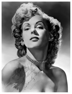     Brandy Martin    aka. “The Society Stripper”.. Beautiful vintage 50’s-era promo photo personalized: “To Harry, — The best of luck always,   Brandy Martin”.. Photo source courtesy of the Janelle Smith collection..    