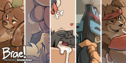   Just put a whole buncha sketches up! (they&rsquo;ll be public in a week, but you can catch pics early + in HD at patreon.com/braeburned) 