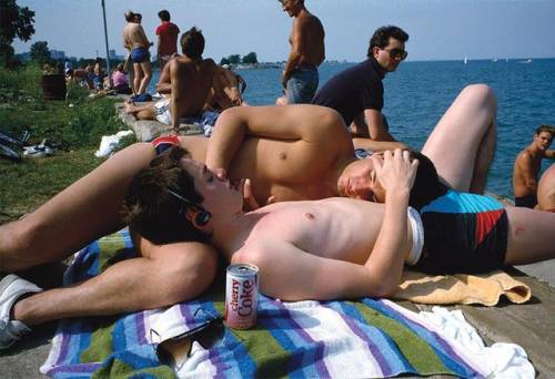 gareleelove:The Belmont Rocks, Shore of Lake Michigan, Chicago (early 1980’s)