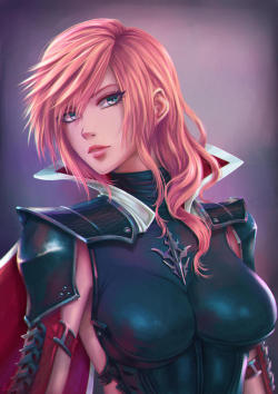 rarts:  Amazing girl Claire Farron (Lightning): Final Fantasy XIII game fanart [Artist: LeoFoxArt]