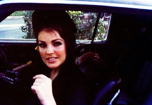 takingcare-of-business:  Glamorous car candids of Priscilla Presley, c. 1960s 