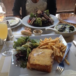 Our French lunch, sitting at a cafe, people watching, drinking wine and champagne. Also drinking an afternoon espresso. #french #lunch #champagne #wine #peoplewatching #miami #florida #love #travels #espresso
