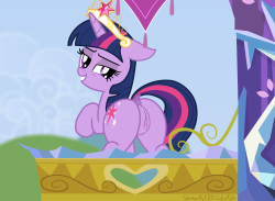 BEHOLD&hellip; THE PRINCESS OF FRIENDSHIP!Twilight sure is loving her new role in Equestia&hellip; putting on a show for everypony from her castle balcony is sure one way to grab more attention!&gt;&gt;Color/Edit of antonio&rsquo;s.~Shutterfly