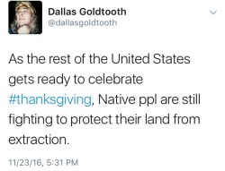 fullpraxisnow: Thanksgiving was founded on the genocide of Americaâ€™s indigenous people. Celebrating it is like being thankful for the Holocaust.  â€œThe United States is a nation defined by its original sin: the genocide of American Indians [â€¦]. Ameri