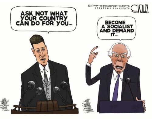 itsjsilveira:somethingmissingthiswaycomes:missalsfromiram:This cartoon is supposed to be anti-Bernie but it’s actually extremely good   The government is supposed to be doing shit for us. Demand it.    