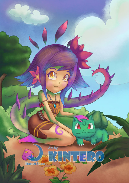 chibiyard: Chibi Neeko and Bulbasaur This chibi version of Neeko (League of Legend character) and Bulbasaur is my way to celebrate the launch of Pokemon Let’s Go Pikachu and Eevee!!I hope you like it!  Now you can support me on Patreon: www.patreon.com/Dr
