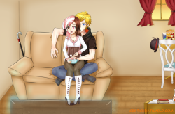 Commission - Jaune x NeoIf you enjoy my work and would like to get early access to finished pieces or a chance to get characters you want drawn consider checking out my patreon,Commission info: PricesMonthly Commission Discounts qualified series: MDC