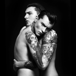 asifthisisme:  Brothers in arms… Aidan and Bud Brennan Williams photographed by Danny Baldwin for SkinDeep London  You can support Danny’s kickstarter here 