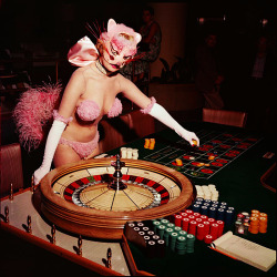 vintagegal:  Cat Girl (Lu Allen at the Riviera Casino) photograph by Bernard of Hollywood, 1959 