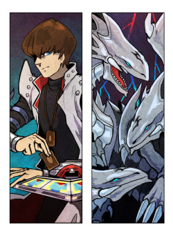 yearslateforyugiohshippings:  More bookmarks finished! Some Kaiba/Seto action today :D I enjoy drawing him and the Blue-Eyes. 