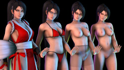 lordaardvarksfm:    Momiji - Mai Shiranui Cosplay - OFFICIAL RELEASE Download from SFMLab This model was commissioned by Rusk. If you would like to commission something, then click here. Pay attention to my commission schedule, though. I’m backed up