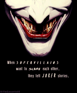 ryanwilliams4life:  jokerisms:  DC GRAPHIC MEME/CHALLENGE  3. Favorite Villain =&gt; The Joker    Ye