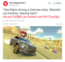 ruinedchildhood:  In Mario Kart 8 you can drive a Mercedes Benz