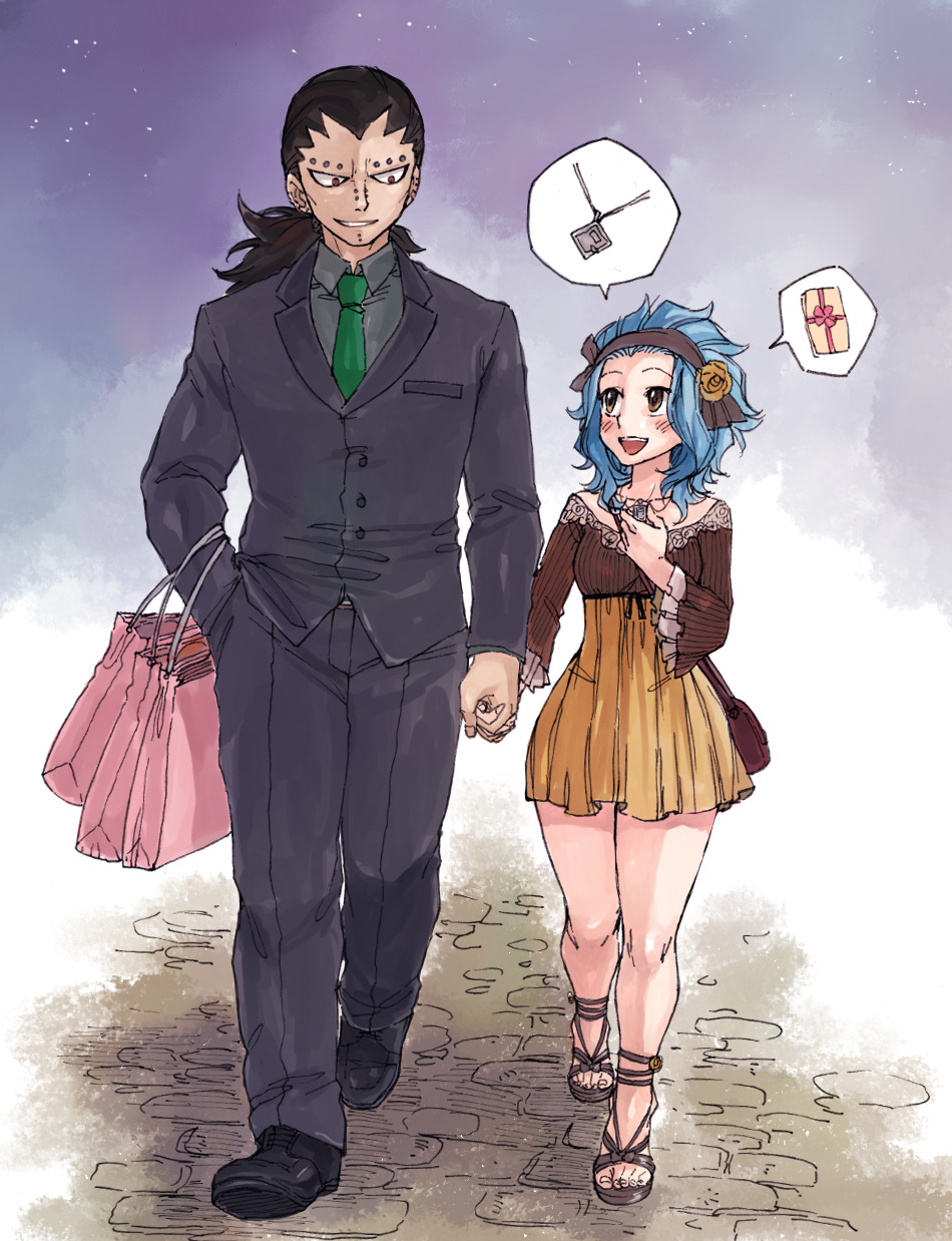 rboz:  White Day Date ♥The inside of the locket…!When Gajeel’s card came out