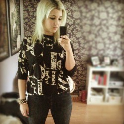 #today &rsquo;s #outfit #print #dada #letters #monochrome #me #self