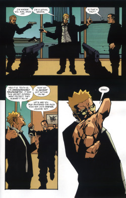 towritecomicsonherarms:  The Losers #3 and The Losers film I love how spot on this scene was.  Also Chris Evans as Jensen is up there with Ron Perlman as Hellboy and Wesley Snipes as Blade for perfect casting 