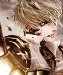rainnoir:  “To see with eyes unclouded by hate.”Never forget this domestic-cinnamon-toaster is fueled by revenge.Anyway.. I just want to draw Genos shedding oil tears.[Drawing process] Visit my new:  [instagram]   [FB] 