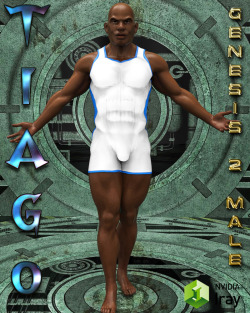 By the talented Virtual Visions! Tiago is a complete character for Genesis 2 Male, with head and body morphs and textures. There is also a morph for the Genesis 2 Male Genital. The textures are designed for the Iray render engine. He comes with 3 eye
