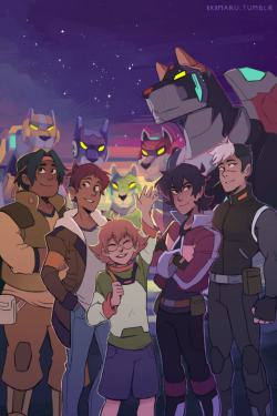 ikimaru: aand here is the full image I made for voltron.com 8’) you can find the print here!  💕  I’m  happy I could contribute something to the store! 🙏  the print is currently still ů off! 8′) (and available as 12x18′‘ or 8x10′‘)
