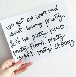 lvcarp:  As much as I care about being stylish, I don’t want to get wrapped up in always trying to “be pretty.” We are all beautiful :) always make sure to focus on the inside before focusing on the outside 
