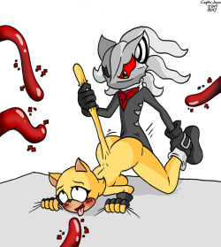 Infinite fucking my OC from Sonic Forces. Also with cum variant