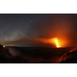 Jupiter Season, Hawaiian Sky   Image Credit &amp; Copyright: Tunç Tezel (TWAN)  Explanation: Volcanic activity on the Big Island of Hawaii has increased since this Hawaiian night skyscape was recorded earlier this year. Recent vents and lava flows are