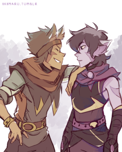 there were a bunch of asks for DnD Lance with galra Keith 👀
