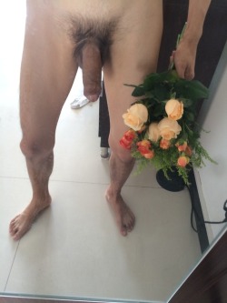 What to smell?Roses or dick?Tough choice