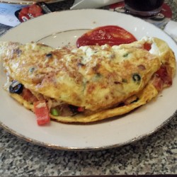 Giant #omelet at the Guildford Station Pub