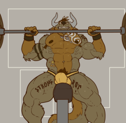grimfaust:Bustin out the incline bench, @FiercePupperino packing on serious size